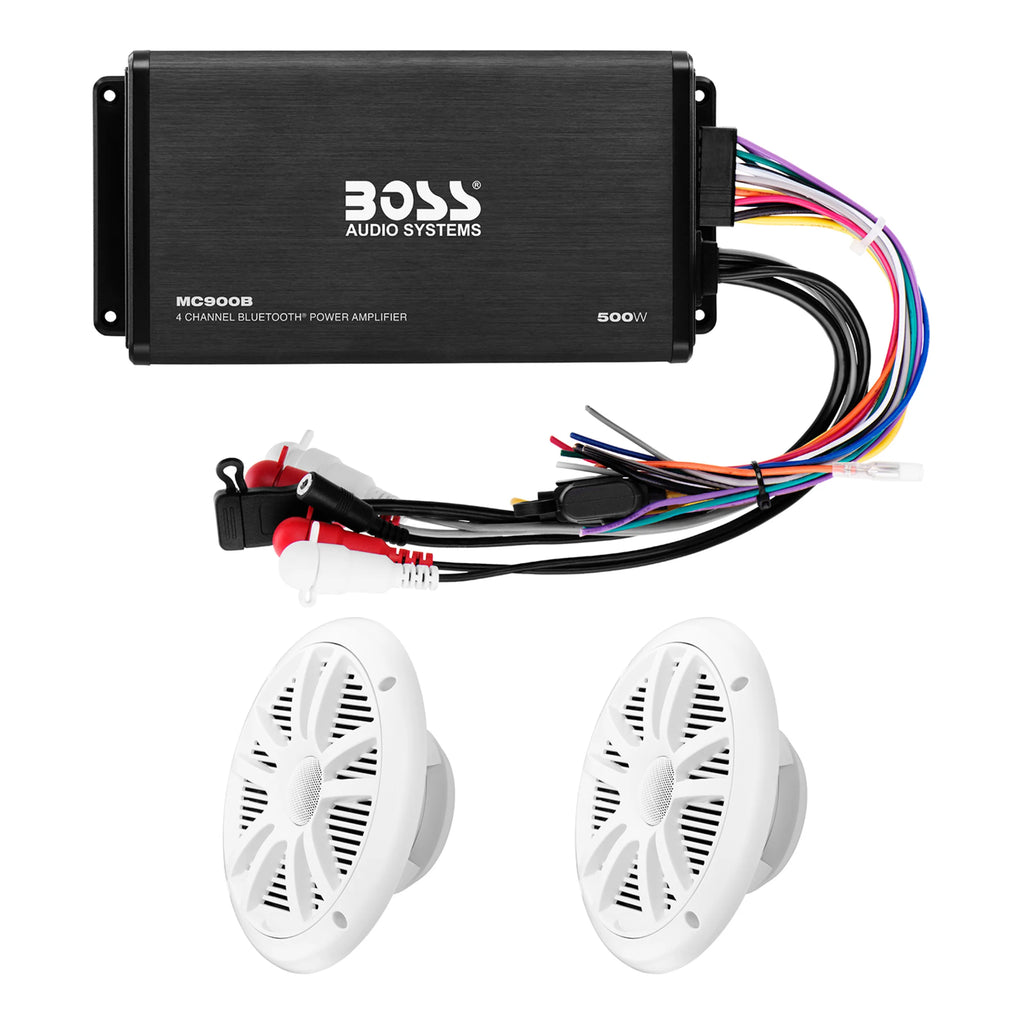 500 Watt 4 Channel Amplifier, 6.5 Speakers G82708
