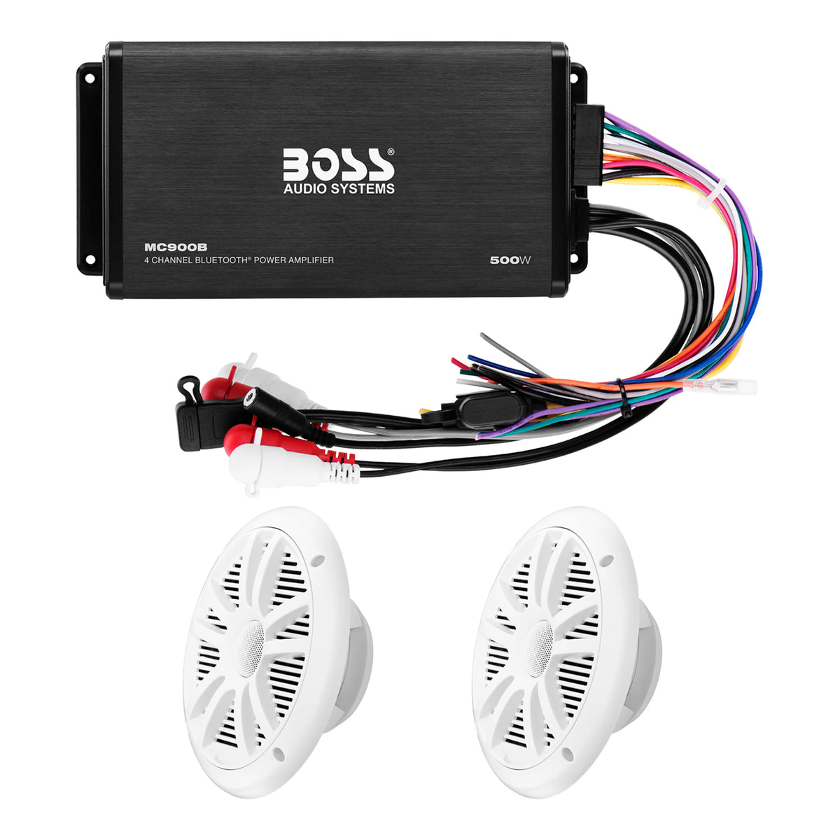 500 Watt 4 Channel Amplifier, 6.5 Speakers G82708