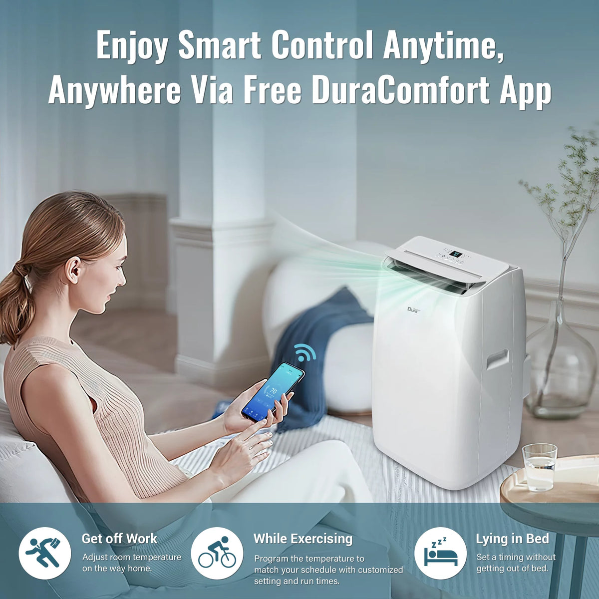 Portable Air Conditioner 8150 BTU White B79223