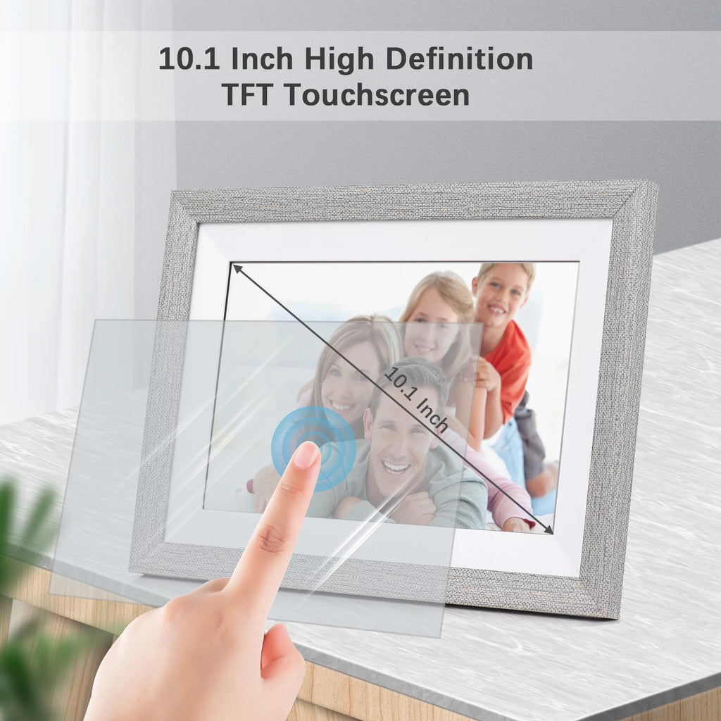 WiFi Digital Photo Frame 10.1-Inch TFT Screen 16GB Storage C8946