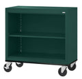 Steel Mobile Bookcase 36"W x 18"D x 36"H Black P6523