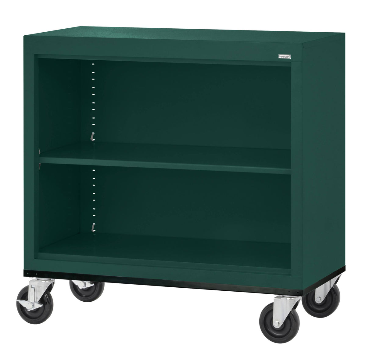Steel Mobile Bookcase 36"W x 18"D x 36"H Black P6523