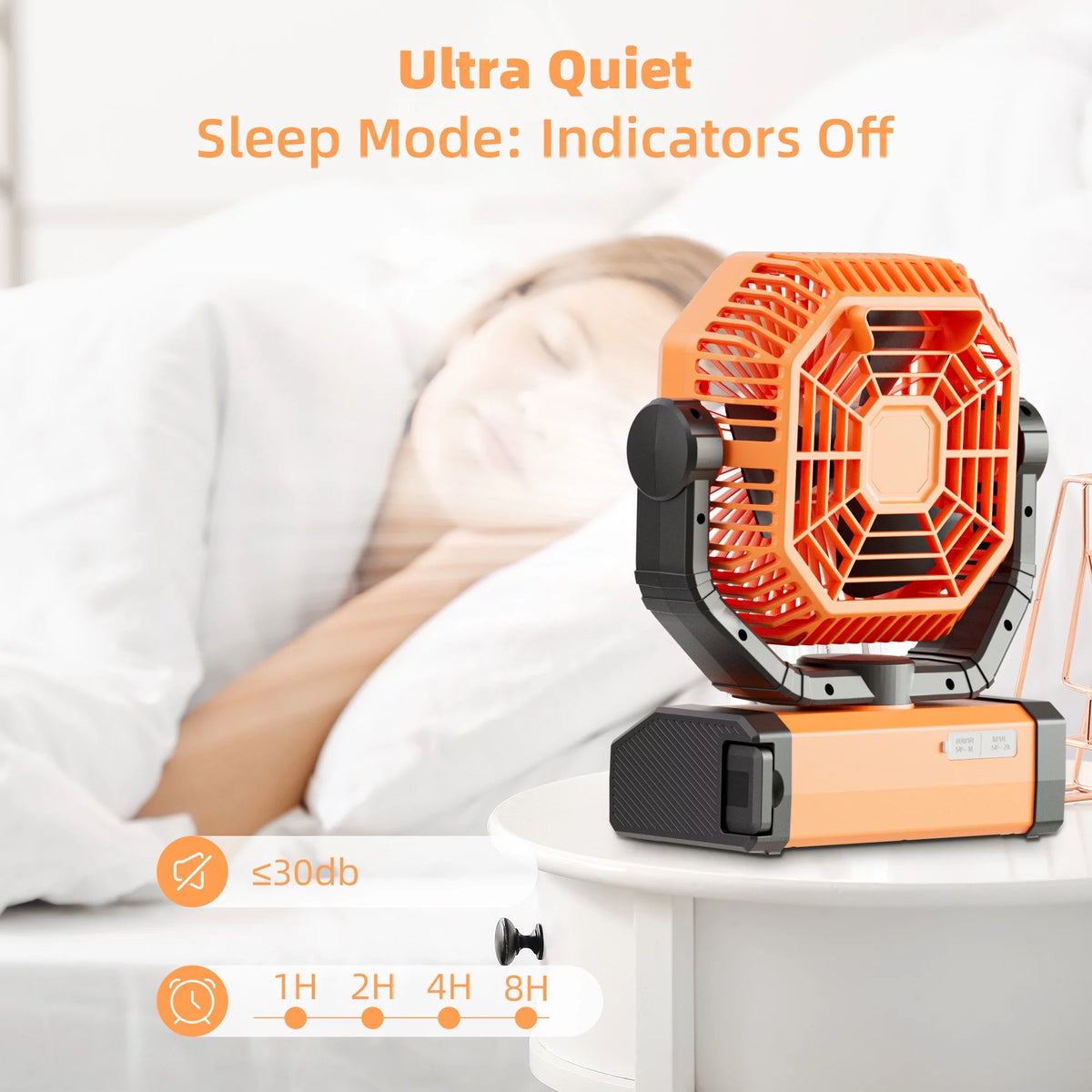 Portable Rechargeable Table Fan with LED Lantern X6456