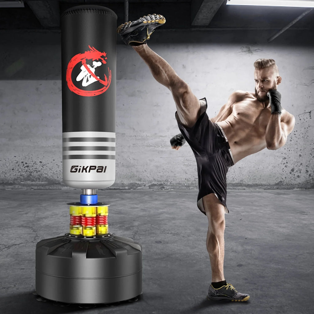 70'' 180lbs Freestanding Punching Bag with Stand Q67134