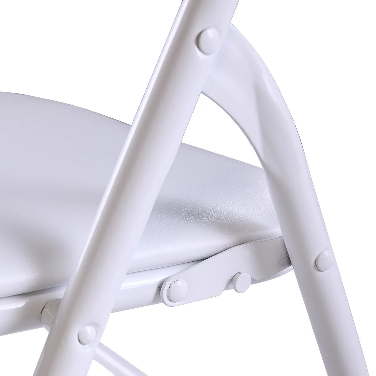 White Folding Chairs Set of 6 K80275