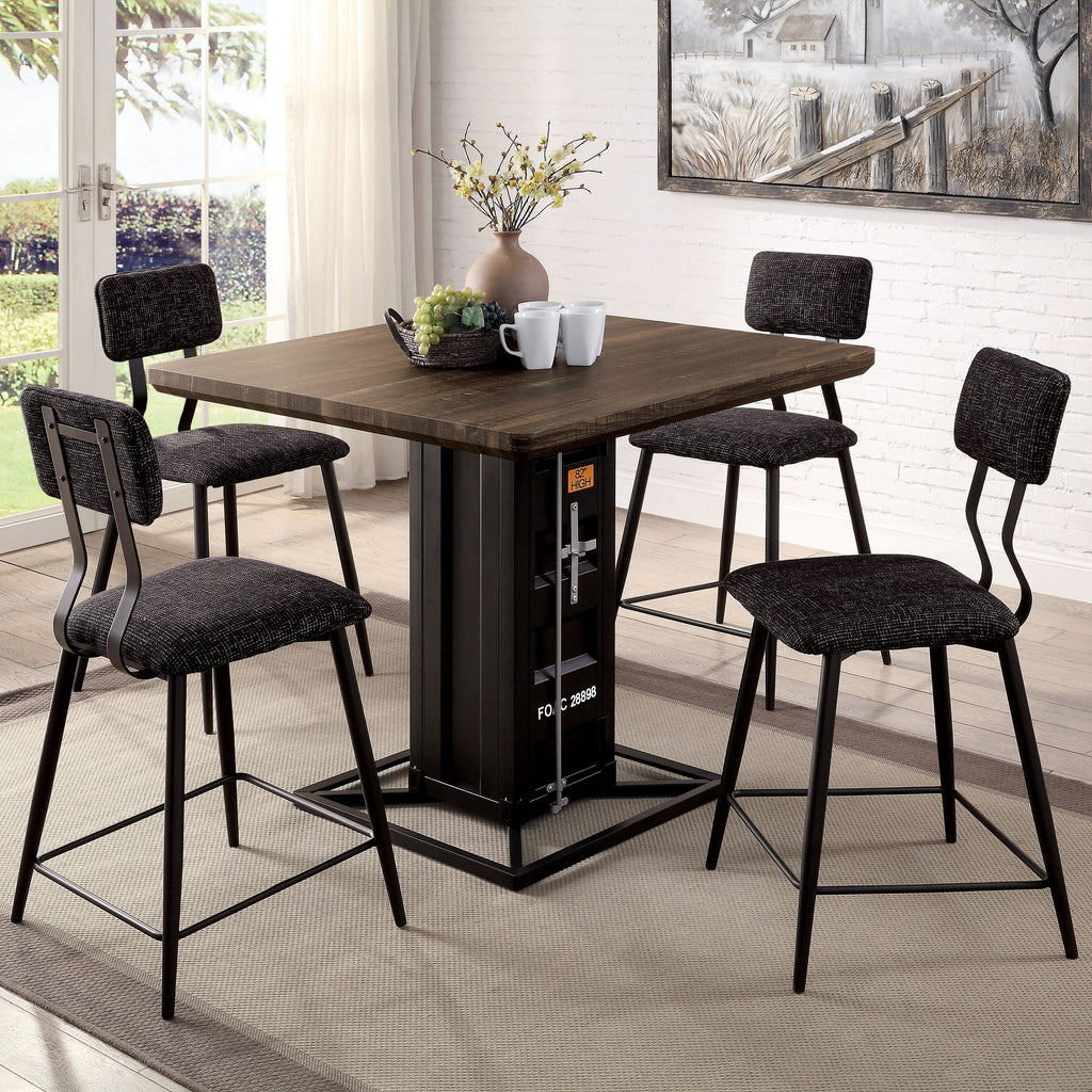 Walnut Wood Counter Height Table P9377
