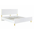 Queen Bed White High Gloss Finish X8681