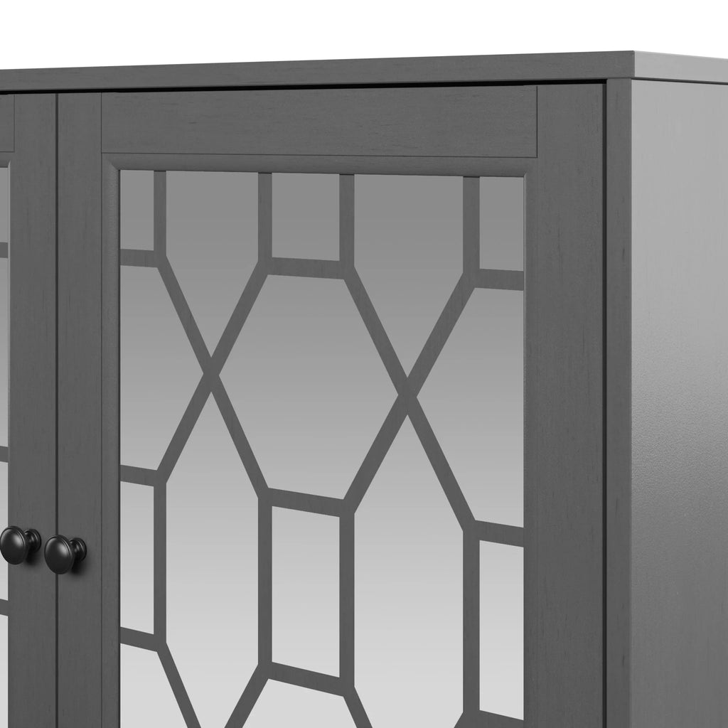 Accent Cabinet with USB Charging Ports and Mirrored Doors Z276
