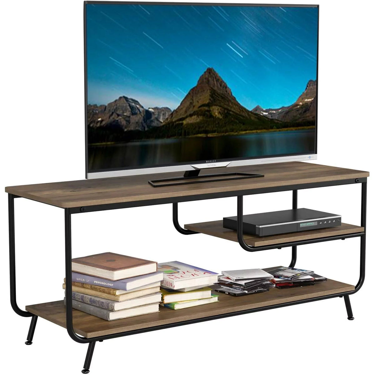 Wood 3 Tier TV Stand with Storage D667489