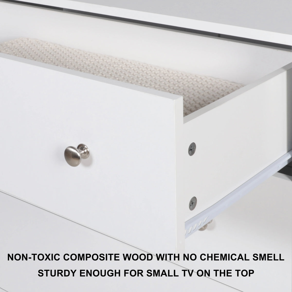 White 5 Drawer Dresser C5602