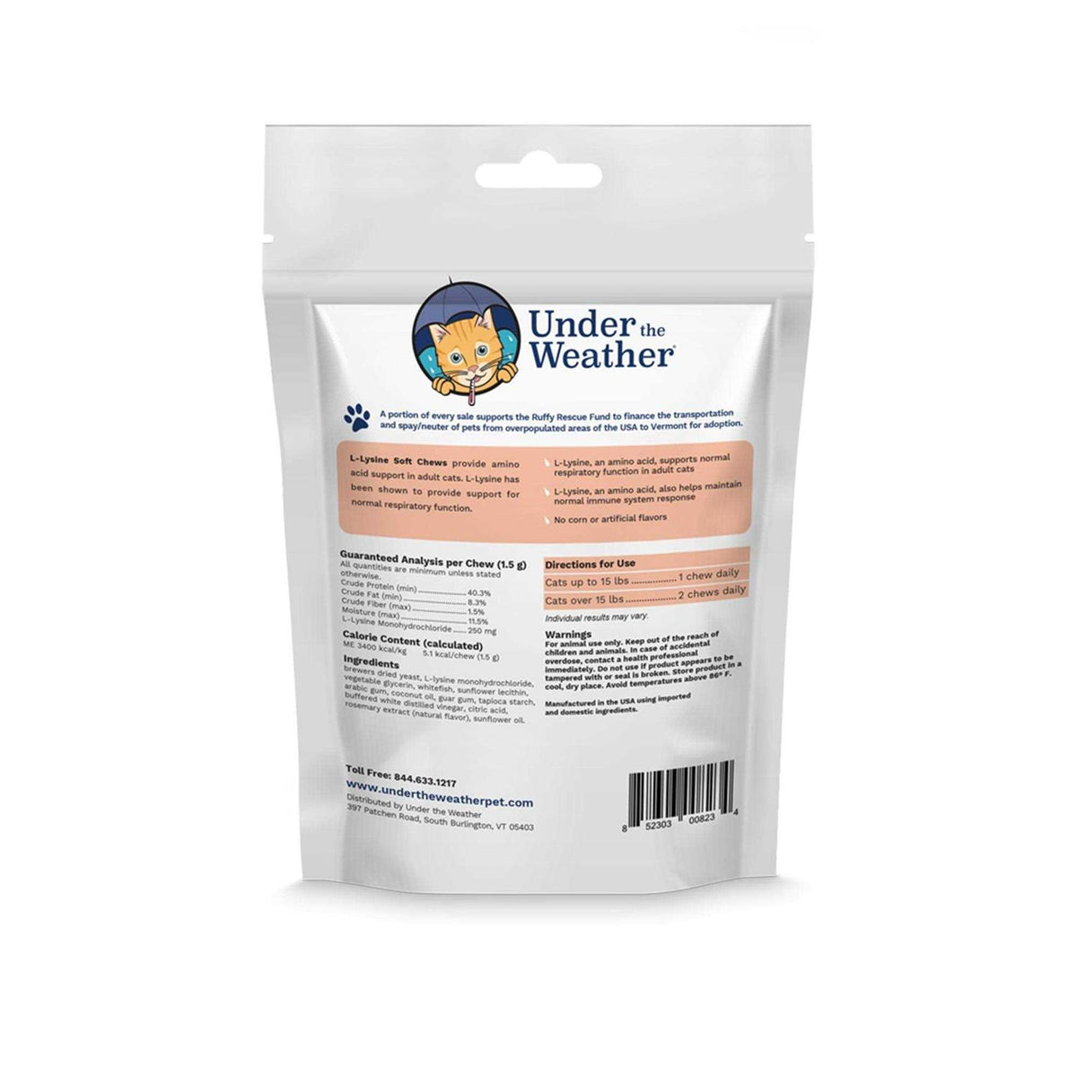 L Lysine Soft Chews Cat Supplement H2604