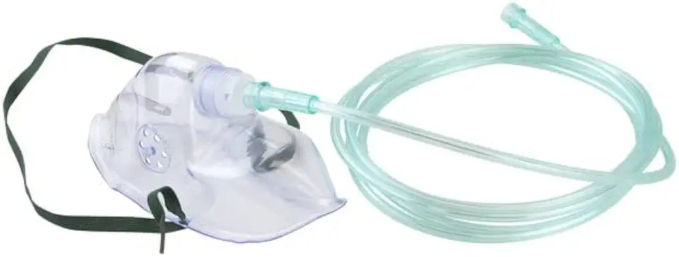 Oxygen Medium-Concentration Elongated Mask with 7' Tubing, Pack of 50 M307153