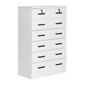 Black 4 Drawer Wooden Dresser with Lock X295