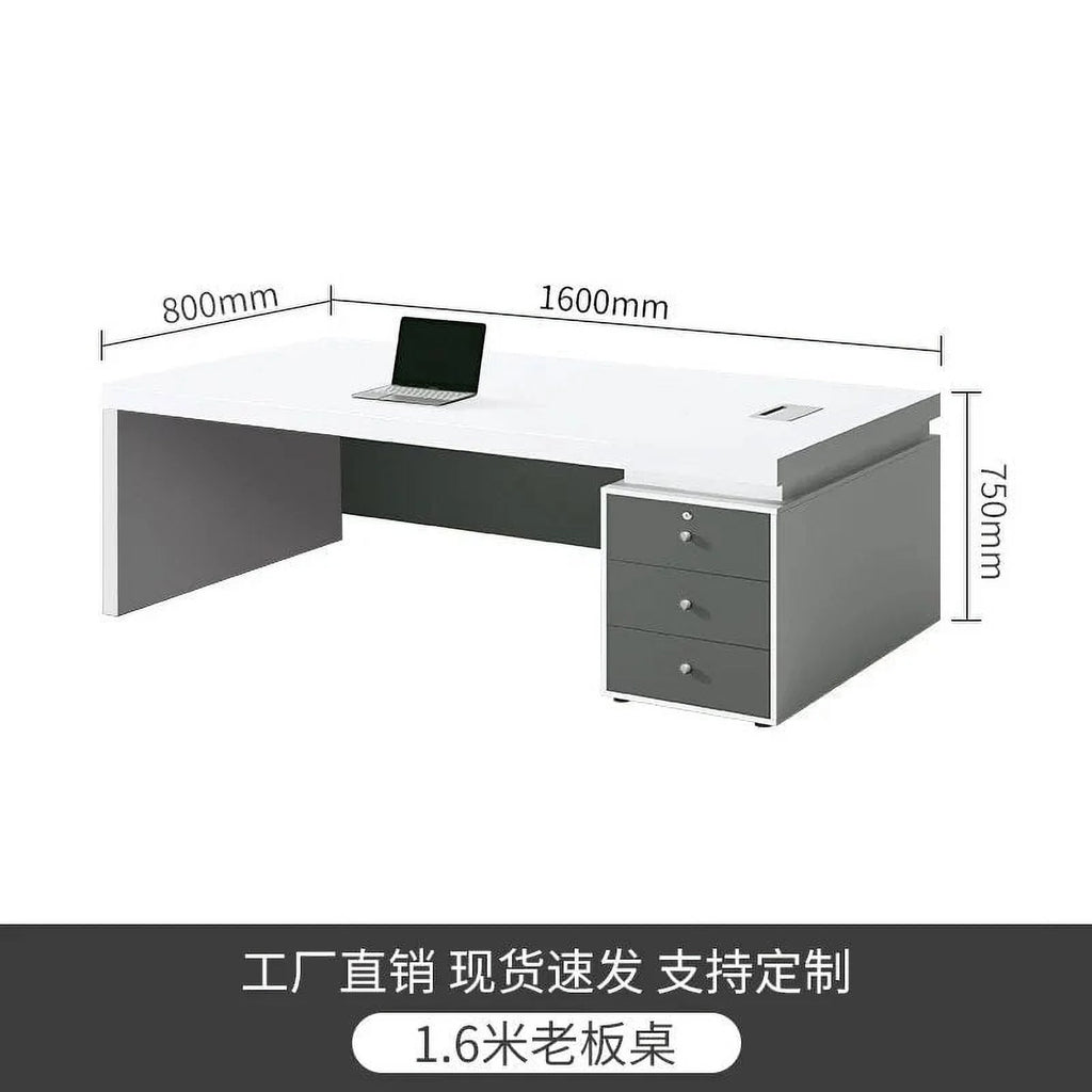 White Office Desk Workstation O651710