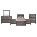 Twin Storage 6PC Bedroom Set U7396