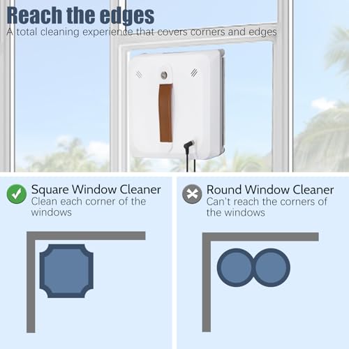 Window Cleaning Robot, 3000Pa Strong Suction with Automatic Water Spray K936