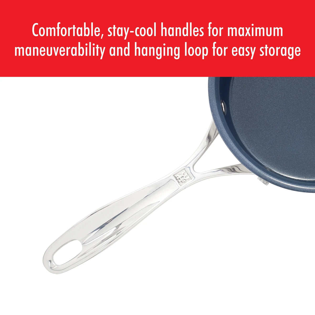 1-qt Stainless Steel Ceramic Nonstick Saucepan M9175
