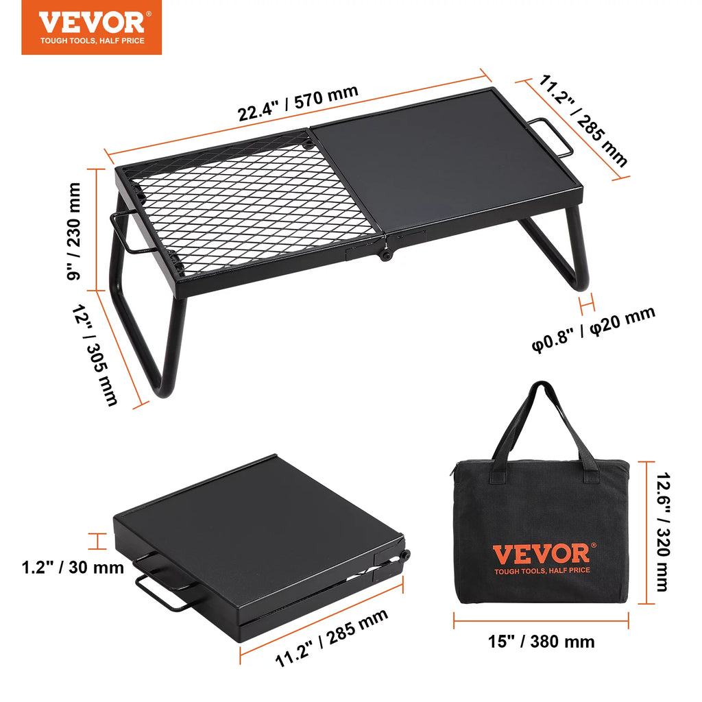 Folding Steel Campfire Grill A306