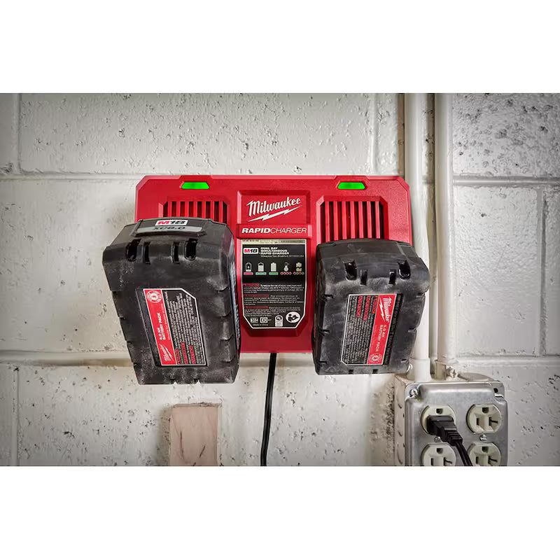 18-Volt Lithium-Ion Dual Bay Rapid Battery Charger B7012
