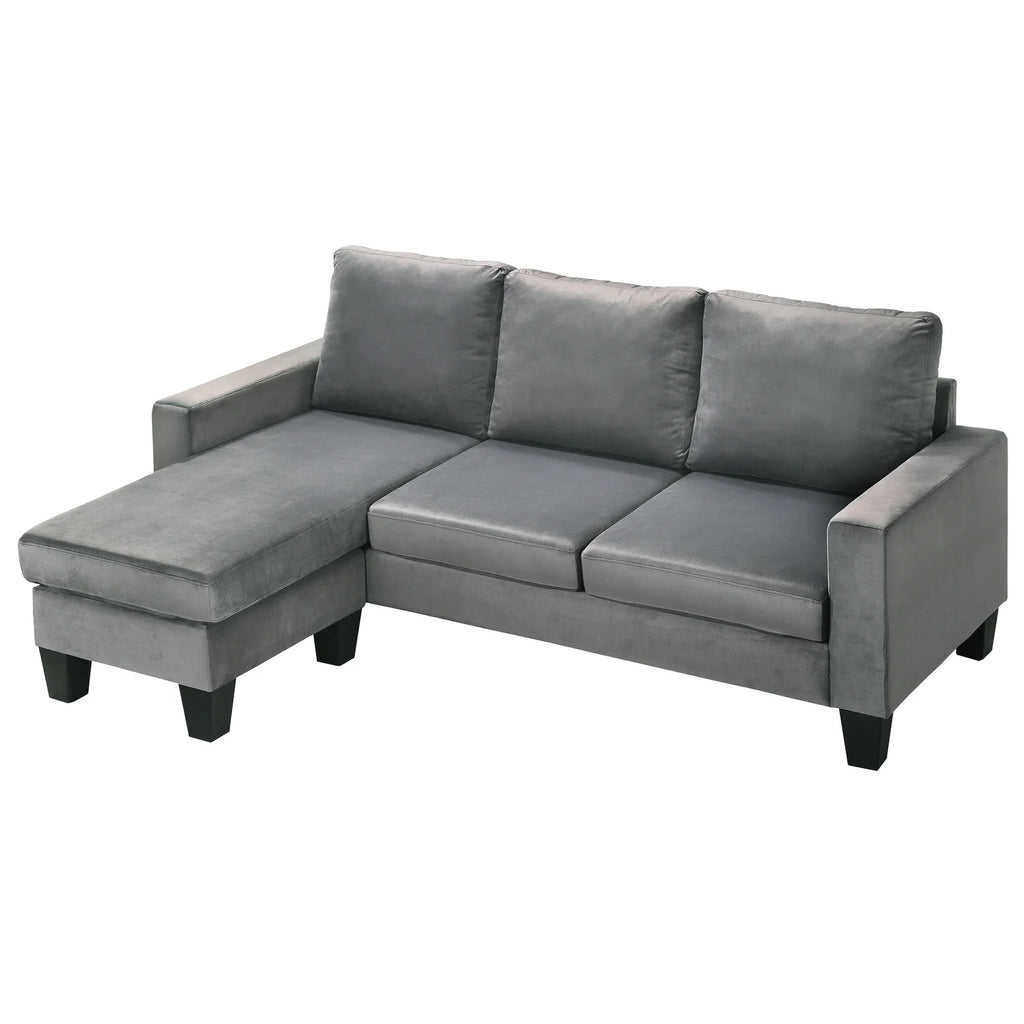 Gray Sofa Chaise M9512