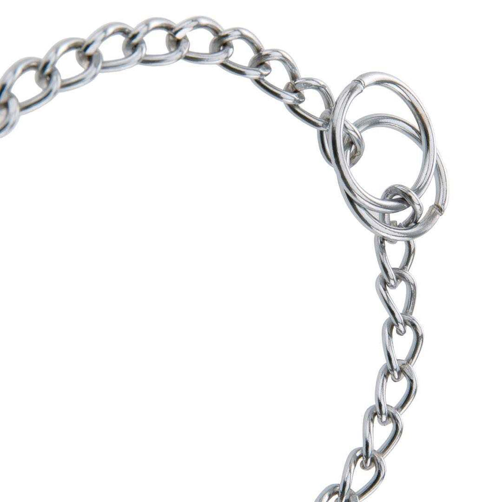 Silver Lightweight Steel Dog Choke Chain Collar G598582