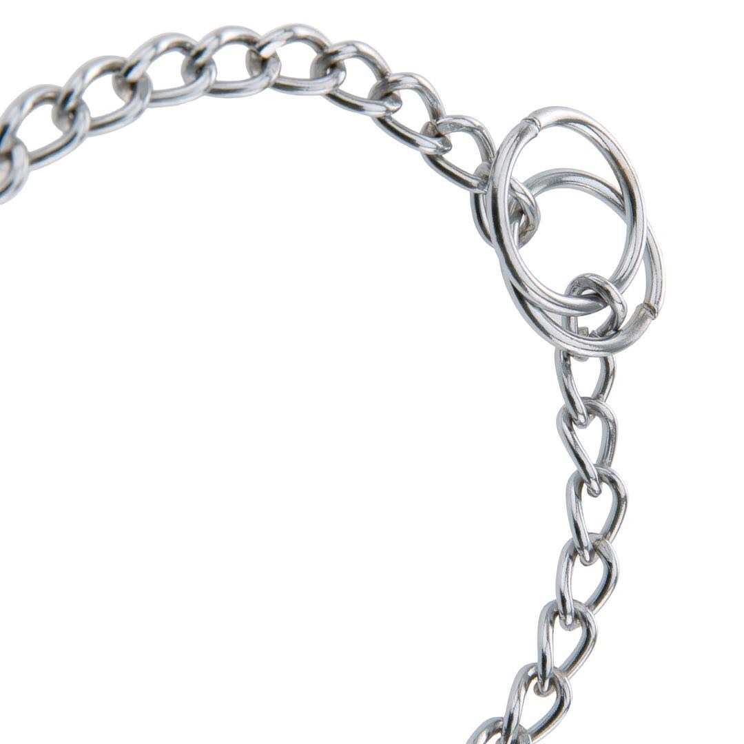Silver Lightweight Steel Dog Choke Chain Collar G598582