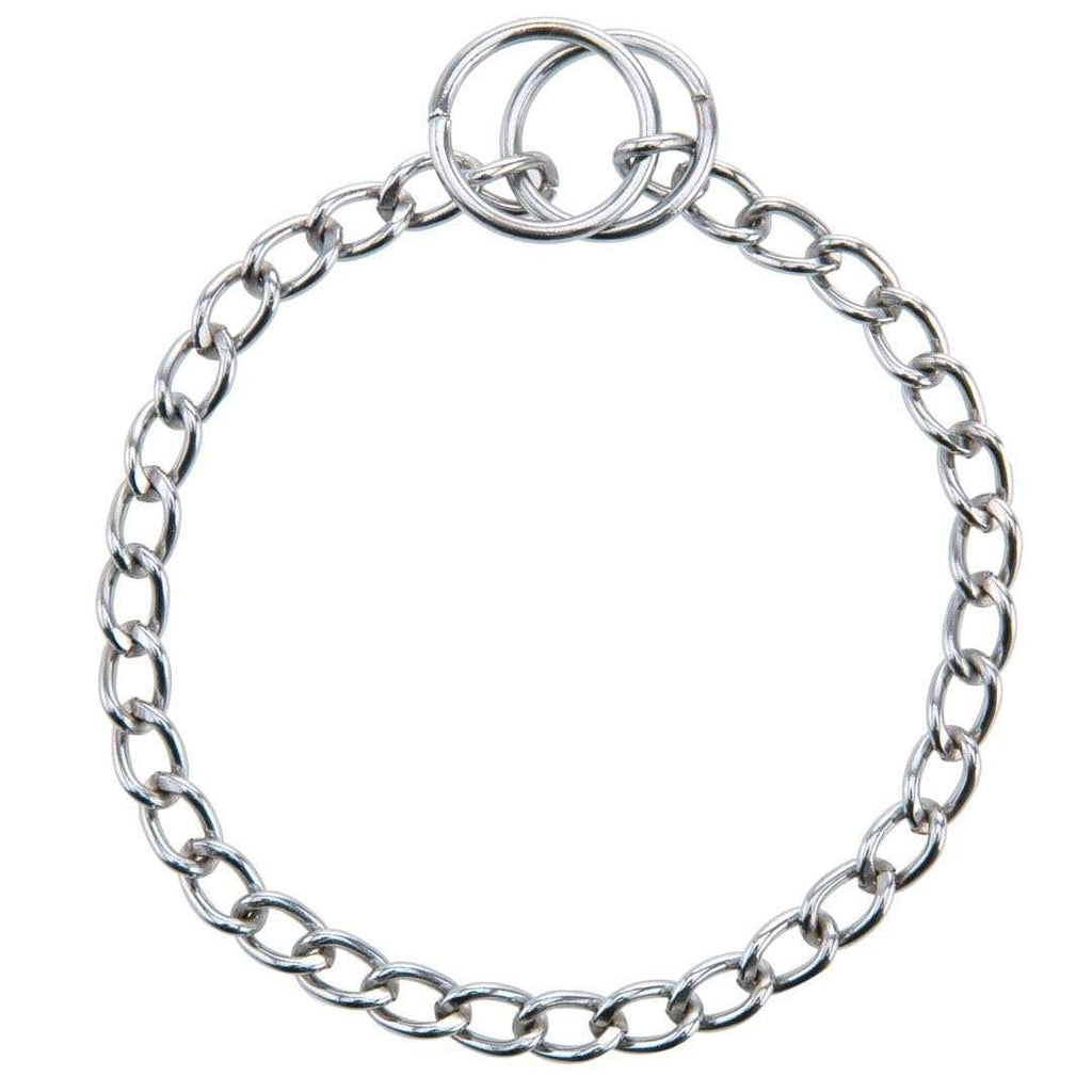 Silver Lightweight Steel Dog Choke Chain Collar G598582