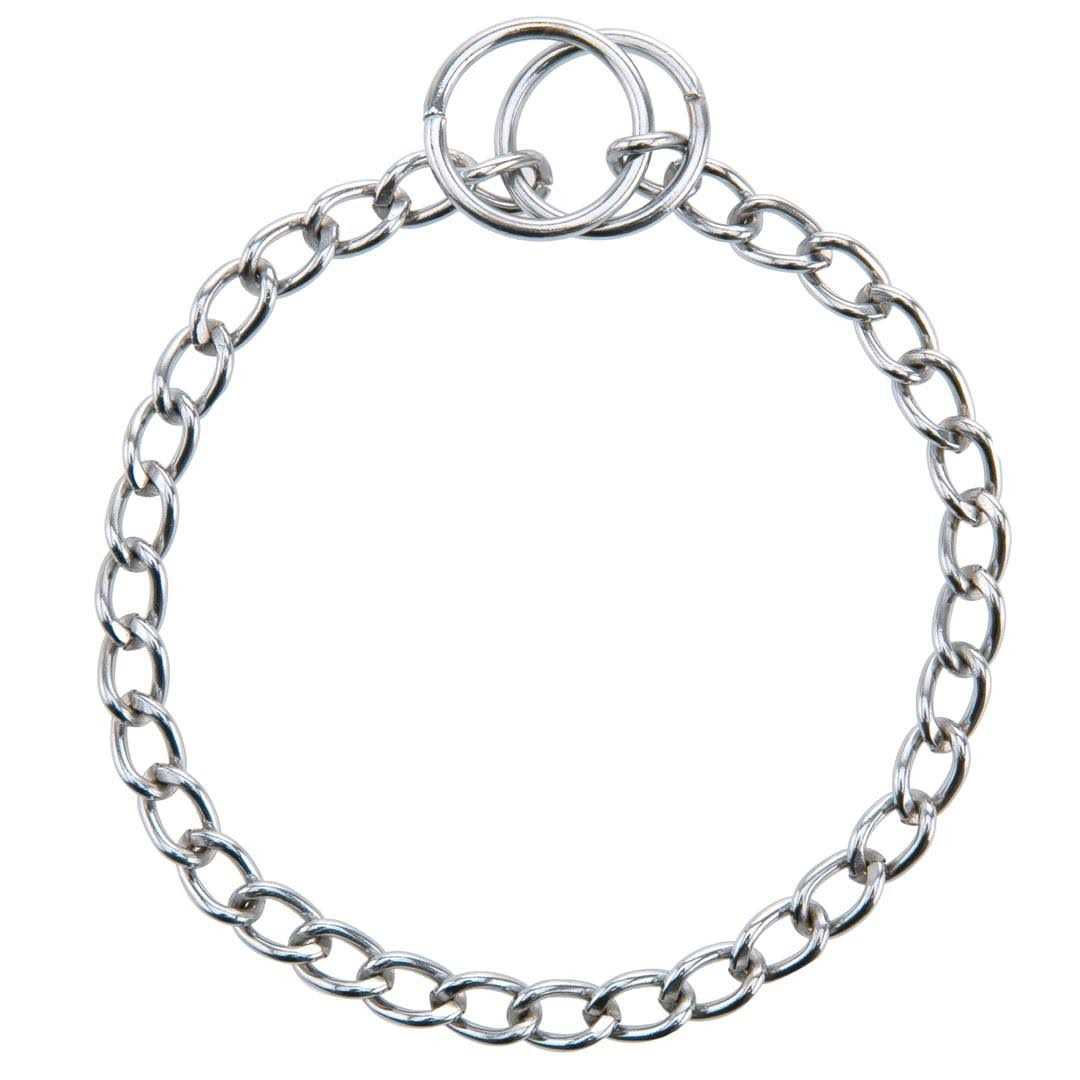 Silver Lightweight Steel Dog Choke Chain Collar G598582
