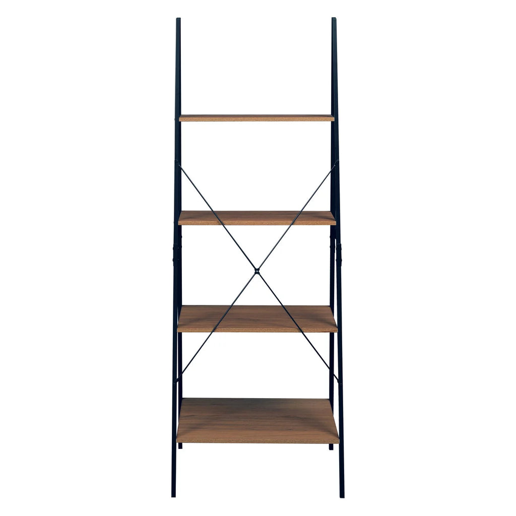 72 in. Urban Walnut Ladder Bookcase L839