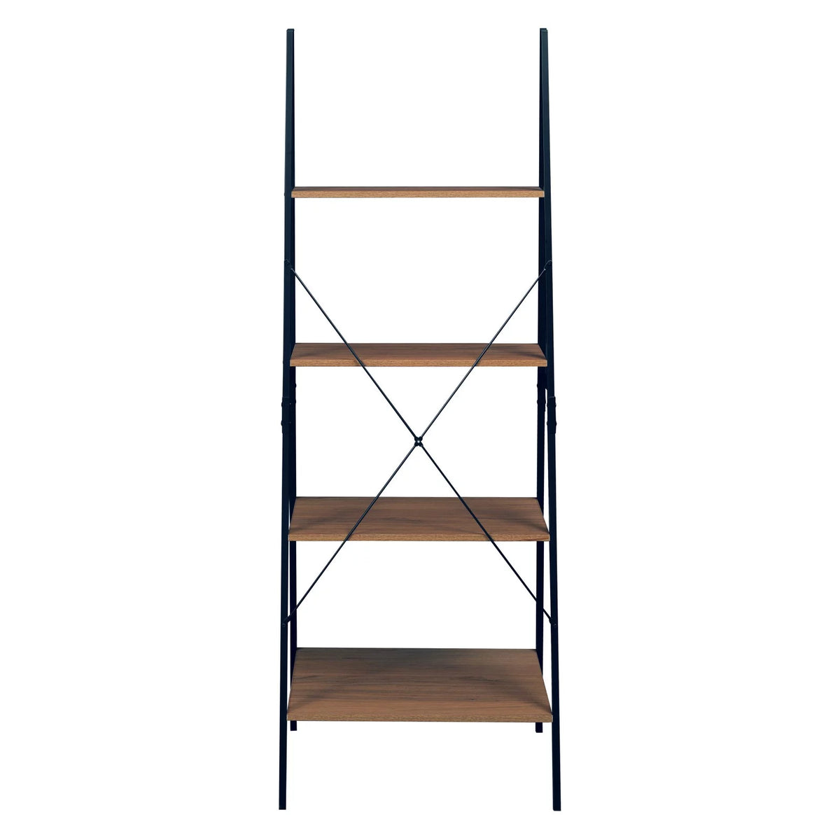 72 in. Urban Walnut Ladder Bookcase L839