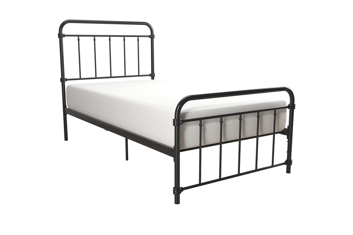 Black Twin Metal Platform Bed D996019