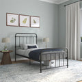 Black Twin Metal Platform Bed D996019