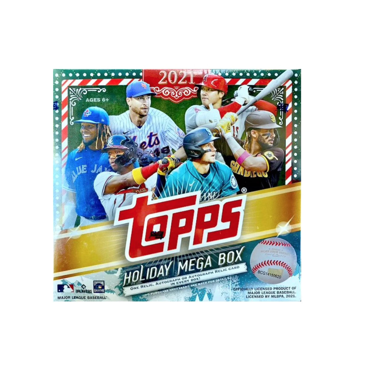 21 Topps Cards Holiday Baseball Mega Box B58024
