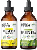 Turmeric Ginger Tincture 4 fl oz & Green Tea Tincture 4 fl oz E436373
