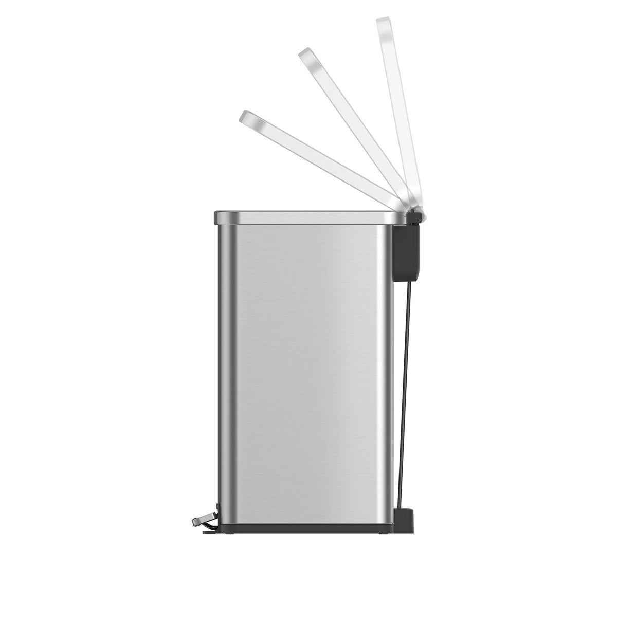7.9 Gallon Stainless Steel Slim Step Trash Can P18323