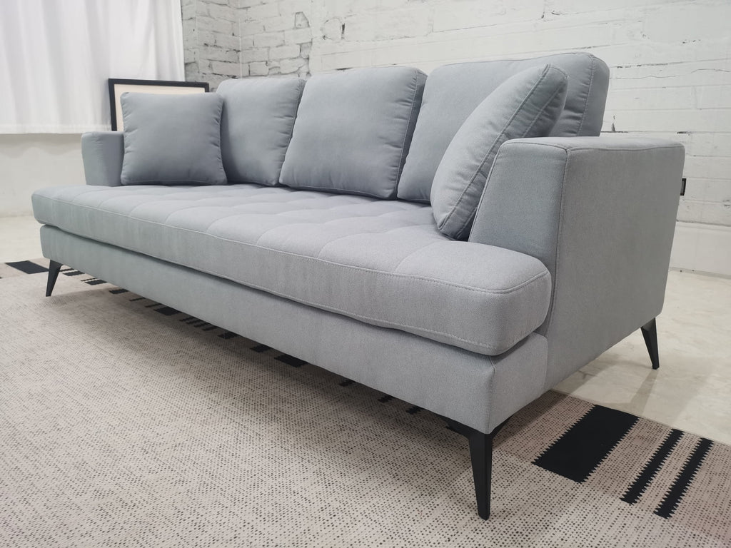 Gray Linen Fabric 3 Seater Sofa H580942