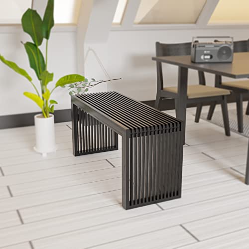 Bamboo Dining Bench, 35 inch Solid Bamboo Bench F902064