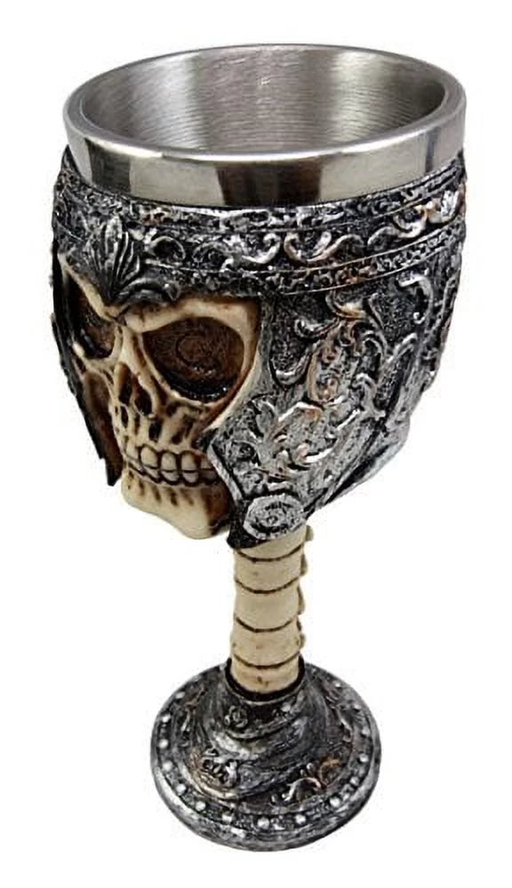 Skull Wine Goblet Chalice Cup 6oz V26376
