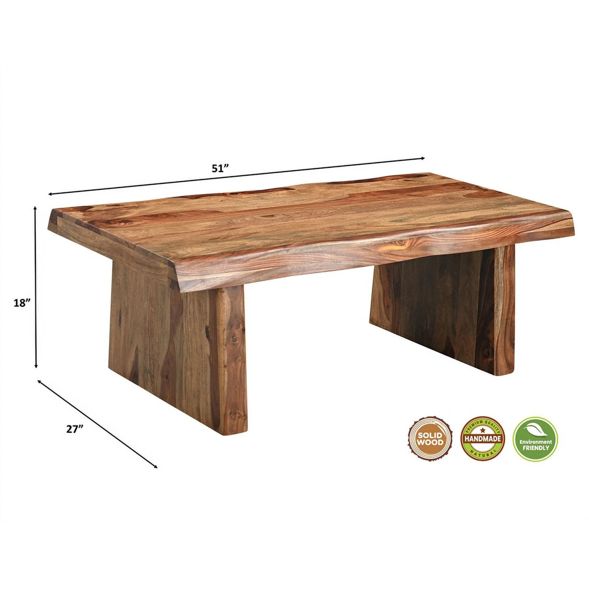 Solid Wood Coffee Table in Brown R470181