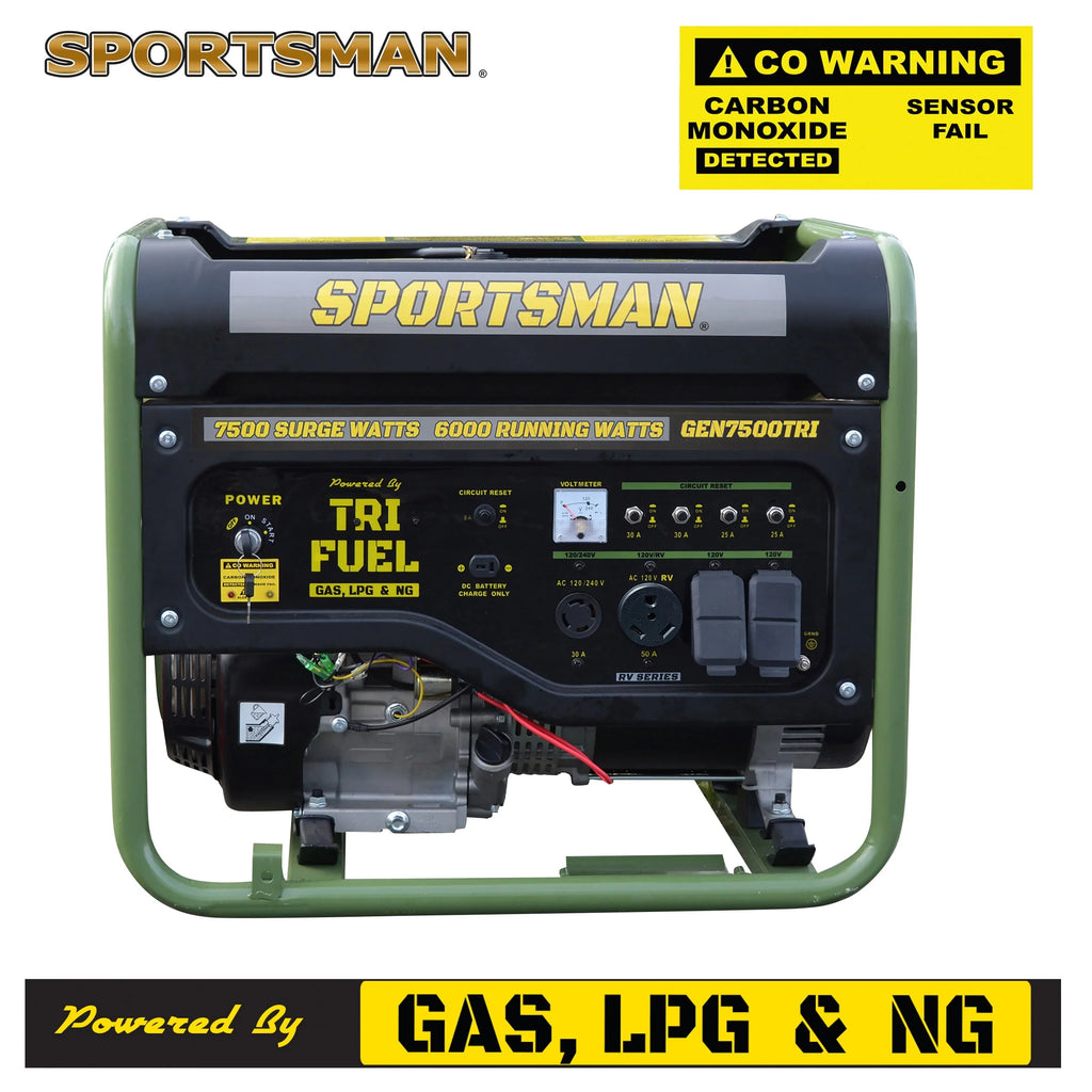 7500 Watts Portable Tri-Fuel Generator A463