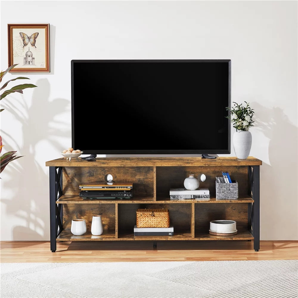 Gray TV Stand with Storage A1272