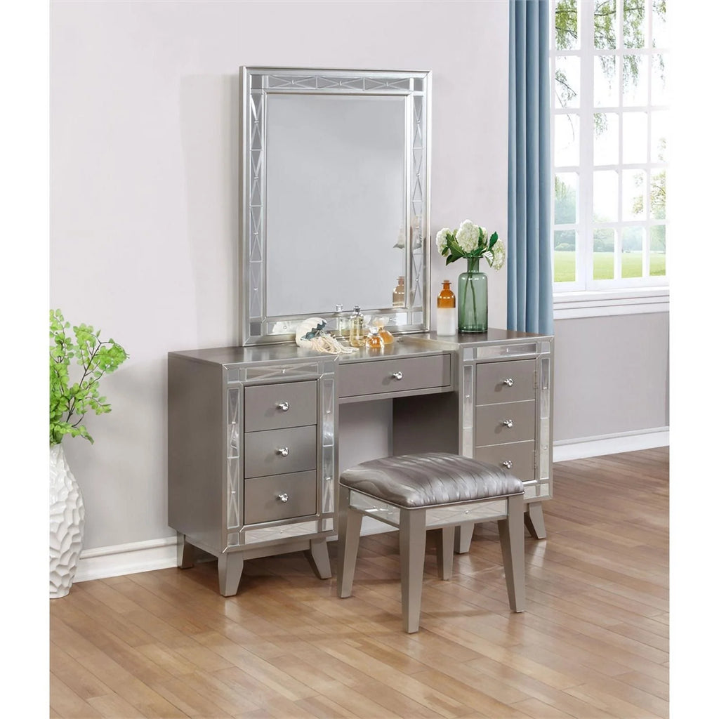 Contemporary Wood 3-piece Vanity Set O142